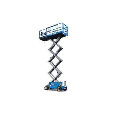 Saxlift, bred, stödben, batteridriven, plfh 10m