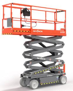 Saxlift batteri < 10 m < 0,9 m