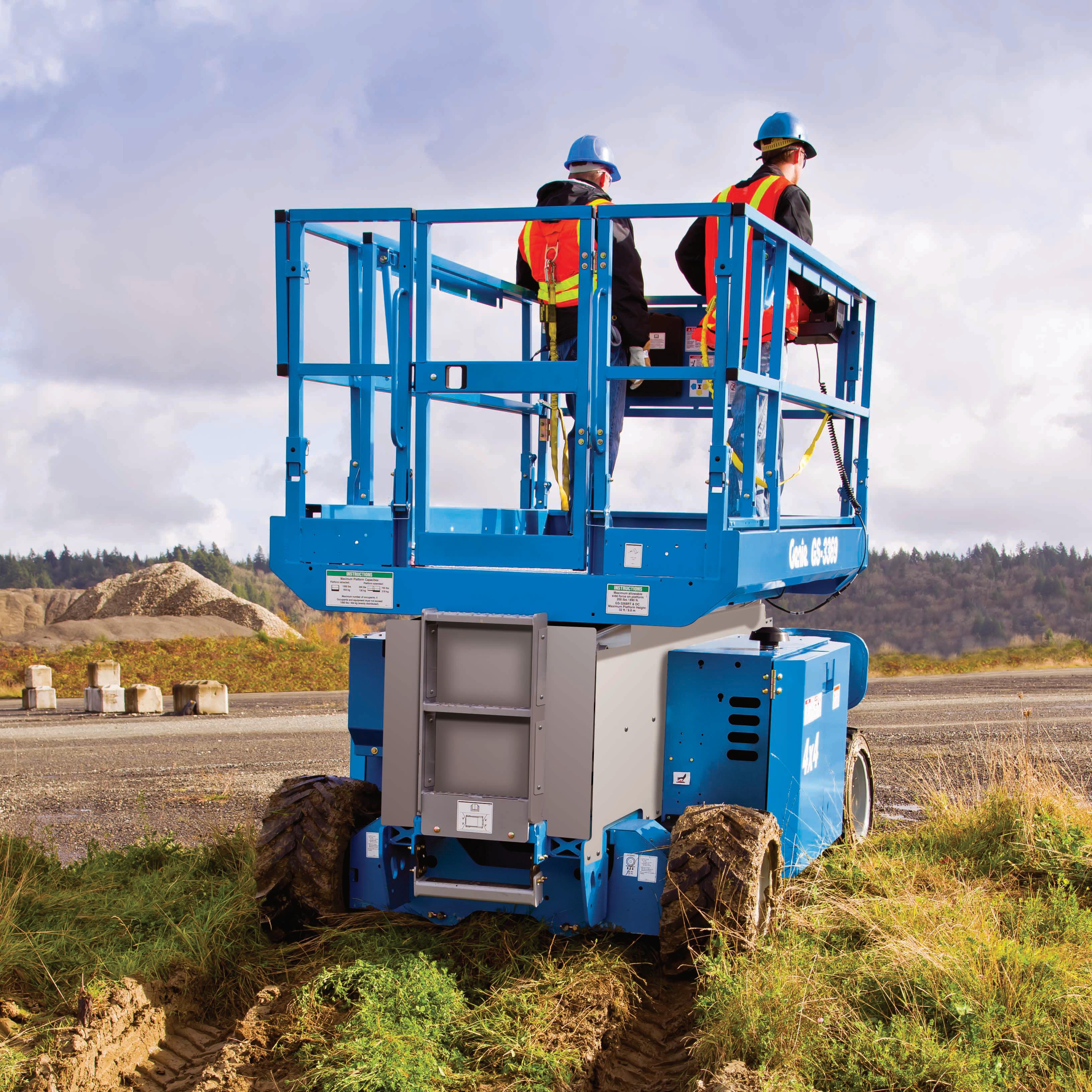 Saxlift diesel, plattformshöjd 9,7m
