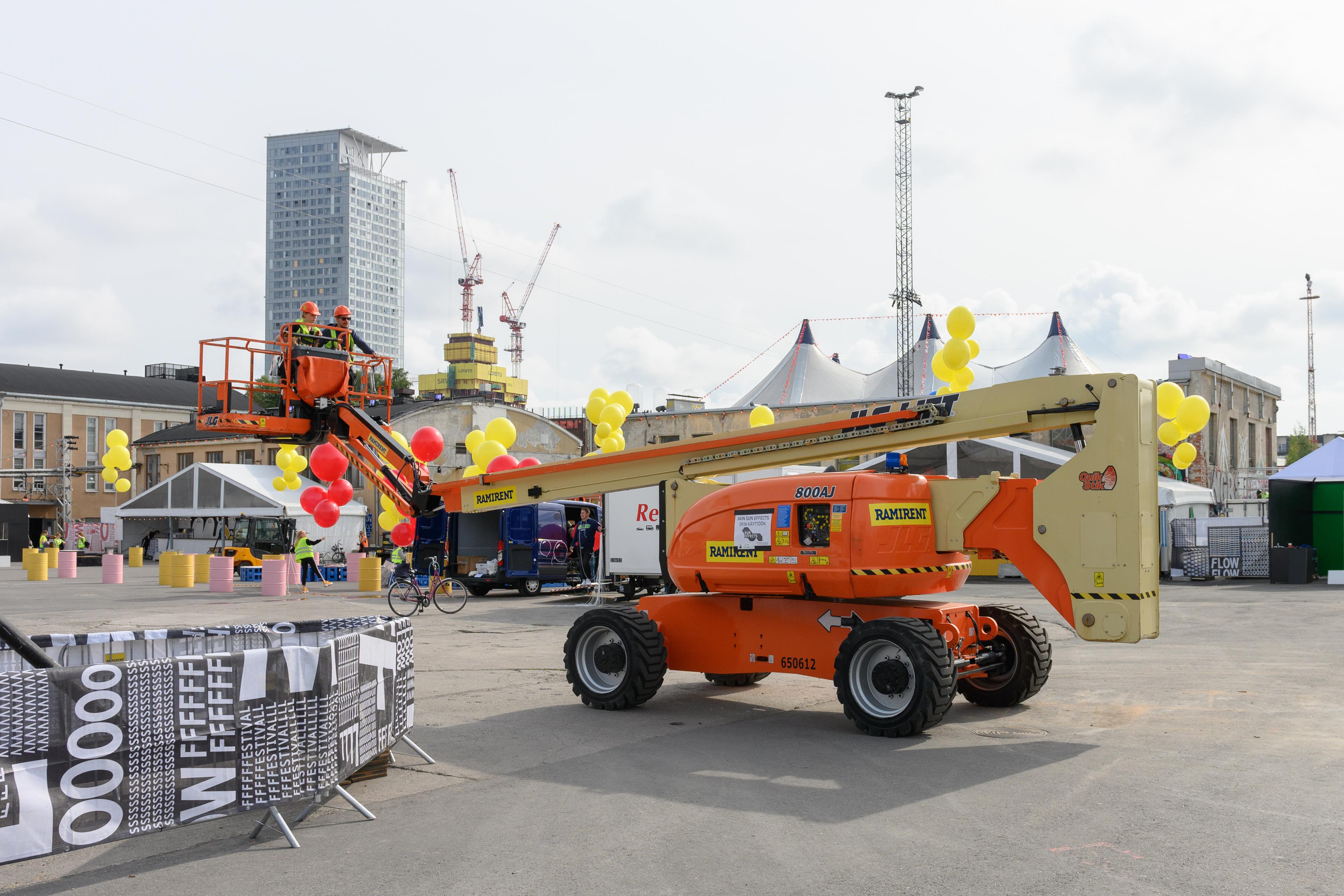 Vikbomslift diesel, plattformshöjd 24,5m