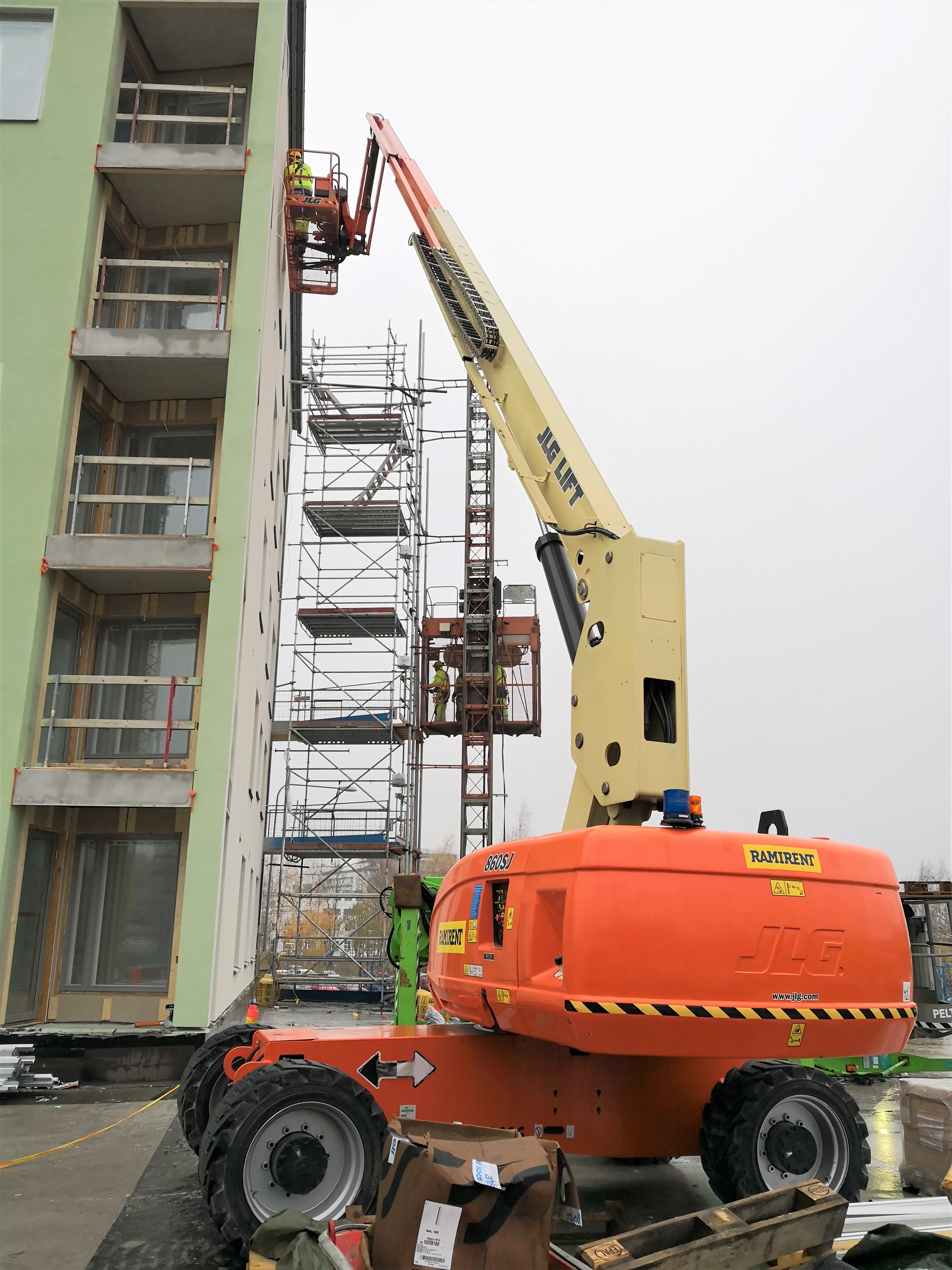 Bomlift, teleskopisk, dieseldriven, plfh 26m