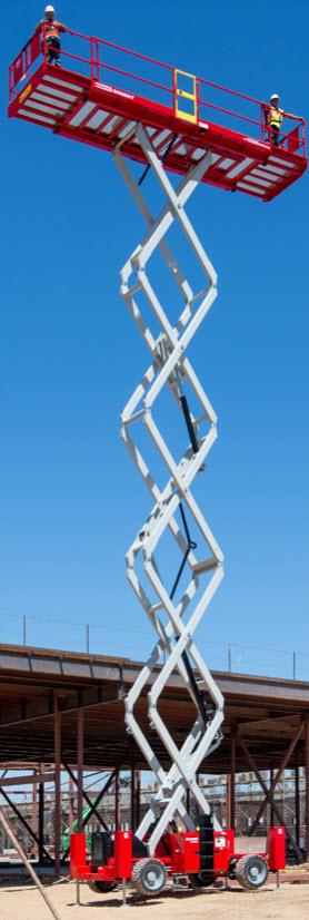 Saxlift HVO100 plattformshöjd 18,2m dubbla utskjut
