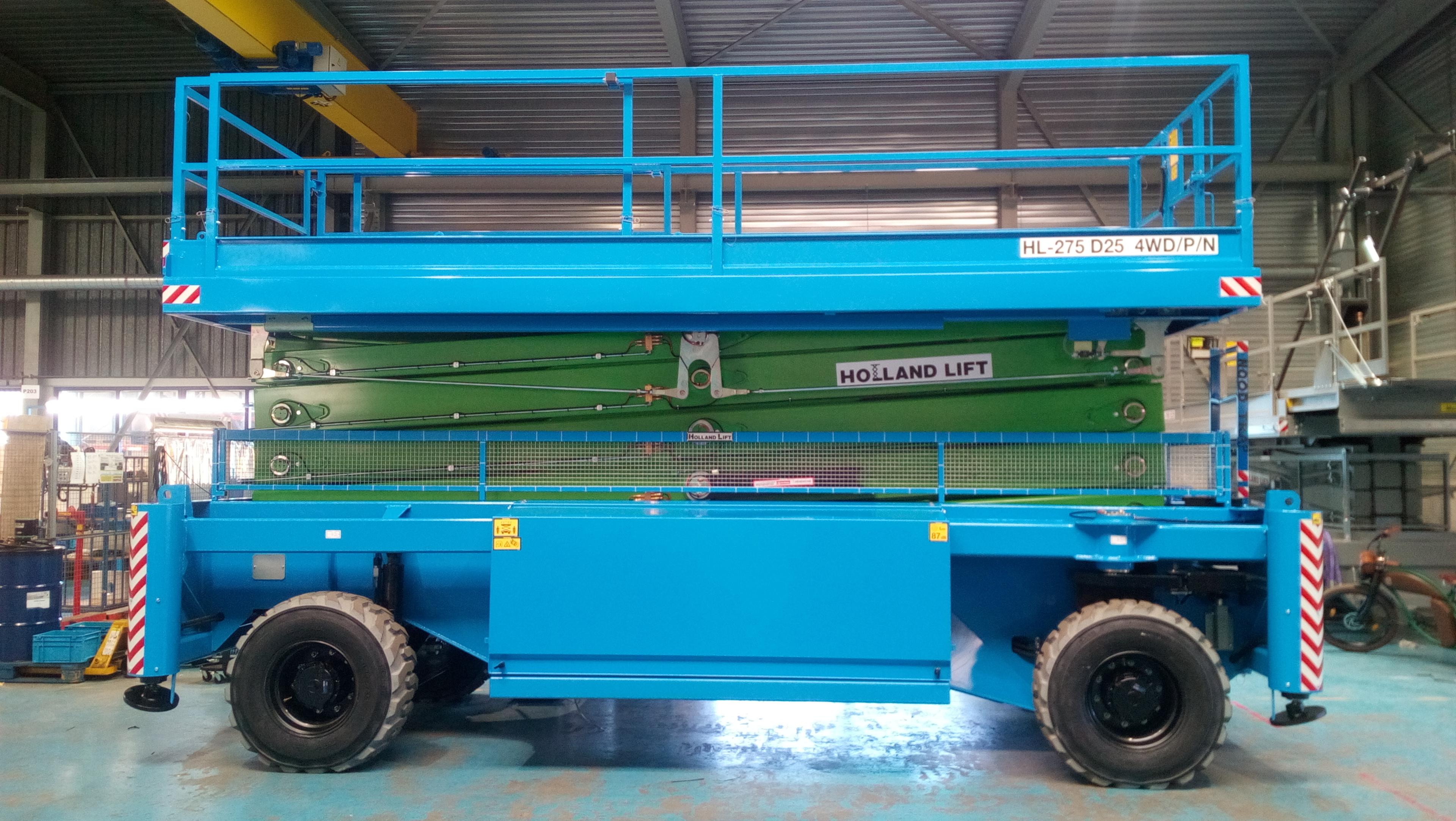 Saxlift HVO100 plattformshöjd 25,2m
