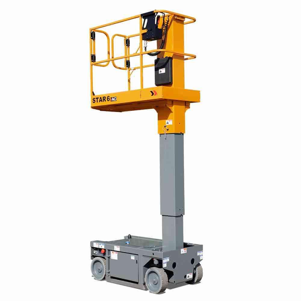 Pelarlift, batteridriven, utskjutbar plattform, plfh 4m