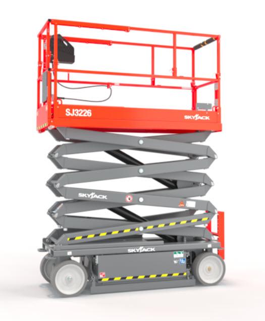Saxlift batteri, plattformshöjd 7,79m