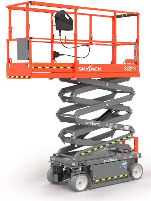 Saxlift batteri, plattformshöjd 5,8m