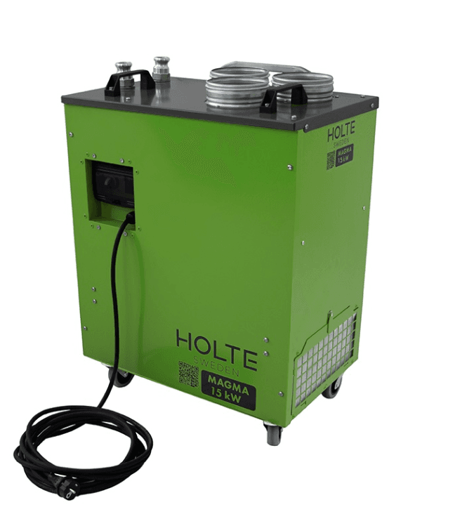 Hetvattenfläkt < 15 kW