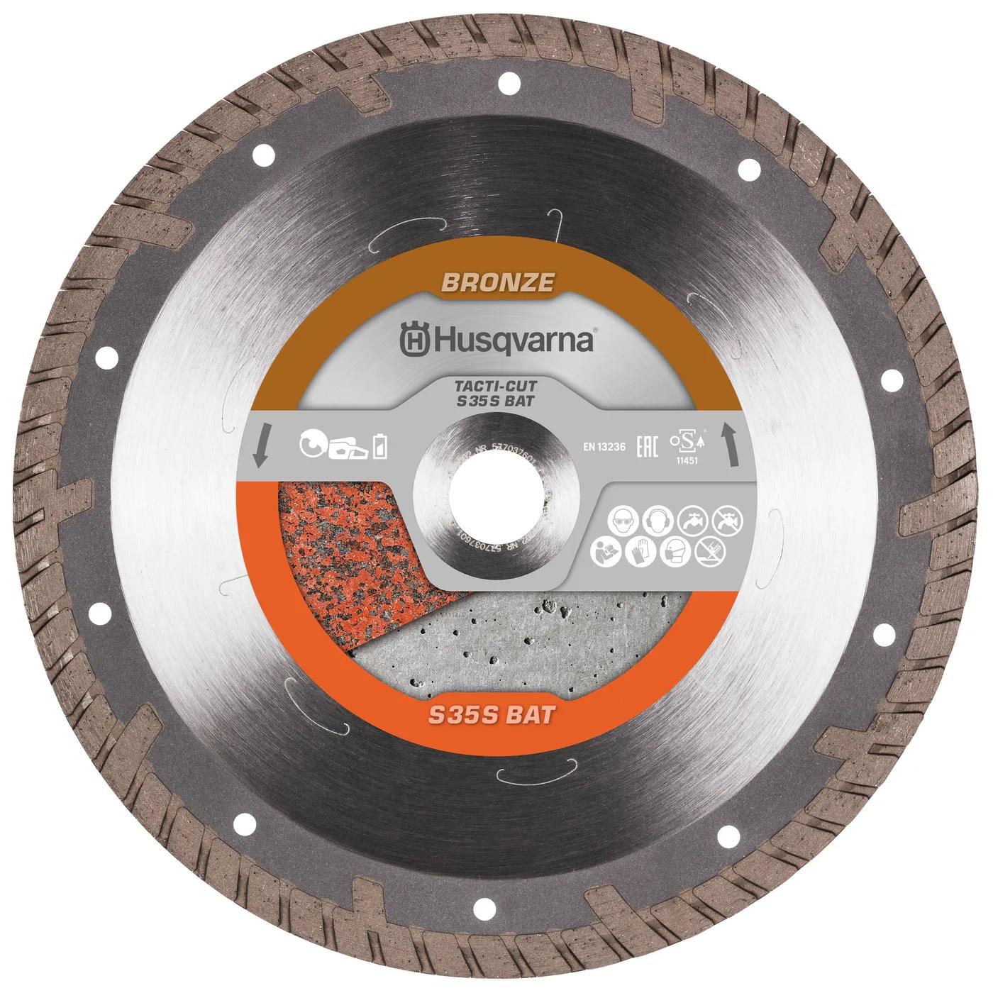 Diamantklinga batterikap, betong, Ø350mm