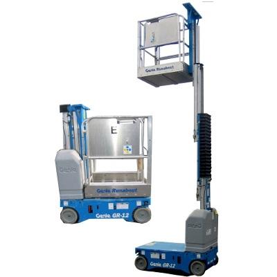 Pelarlift, batteridriven, utskjutbar plattform, plfh 3,6m