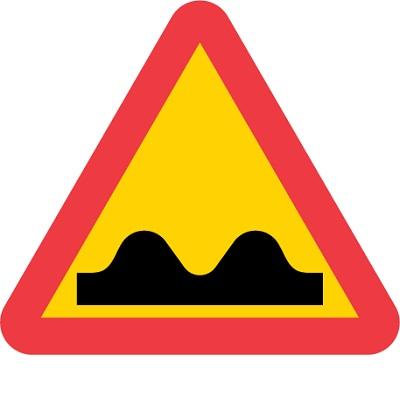 A8 Varning för ojämn väg Ö plåt