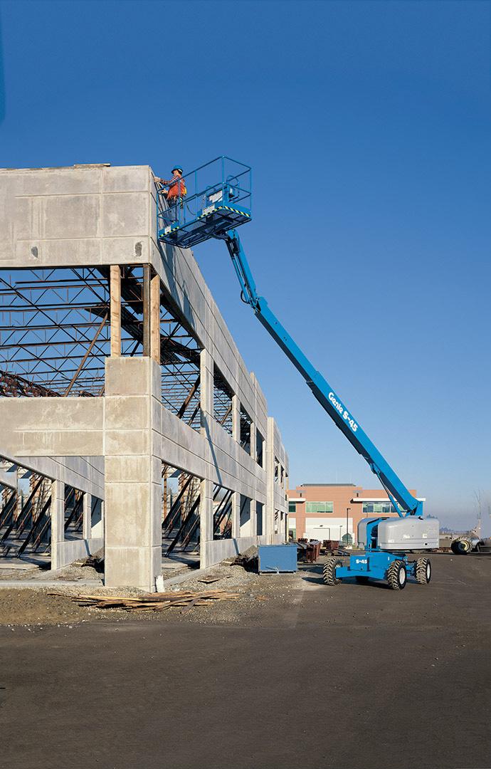 Bomlift, teleskopisk, dieseldriven, plfh 14m