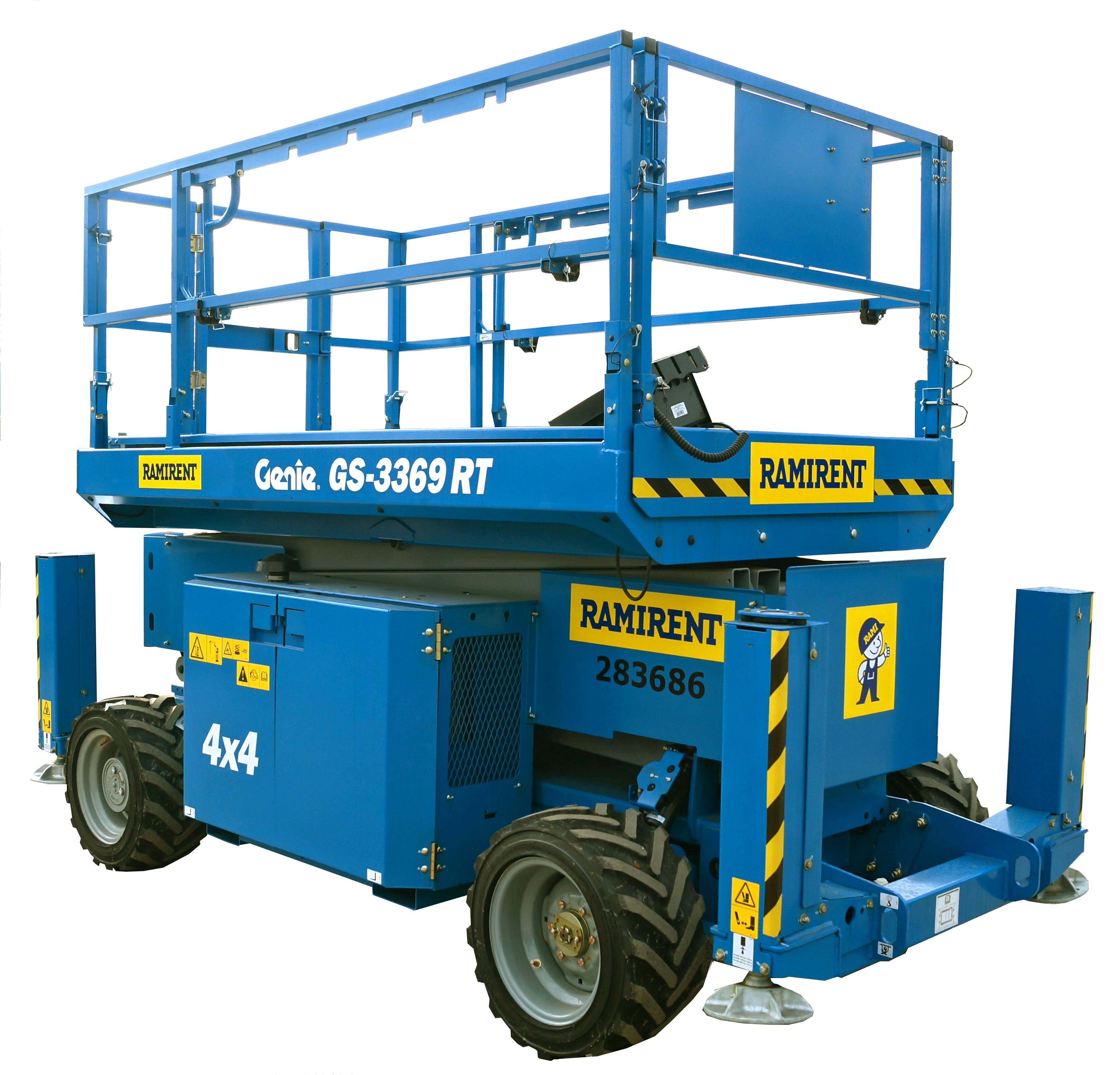 Saxlift diesel, plattformshöjd 9,7m