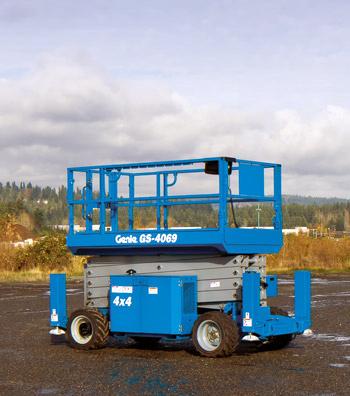 Saxlift diesel, plattformshöjd 12,3m
