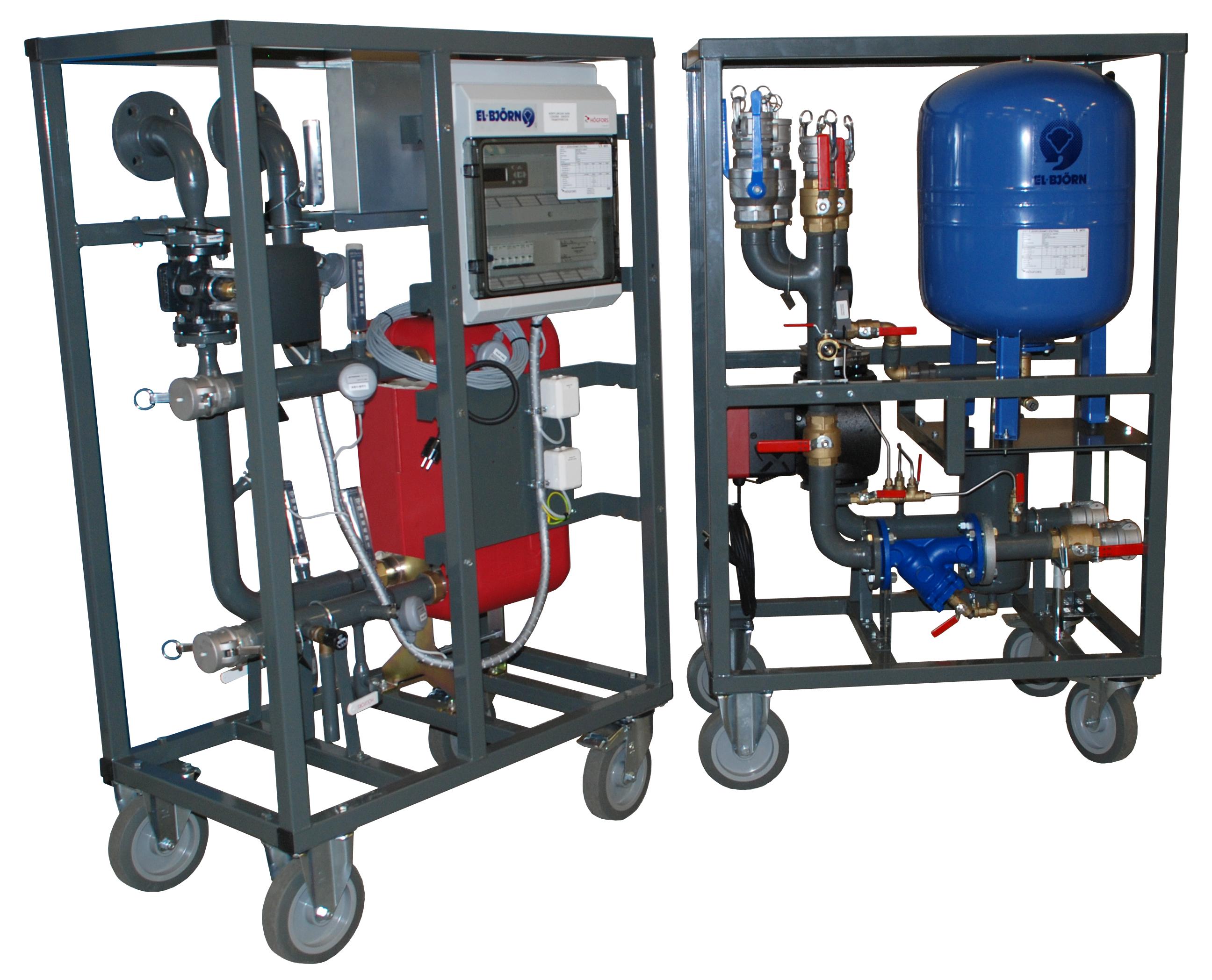 Fjärrvärmecentral uppkopplad 400 kW