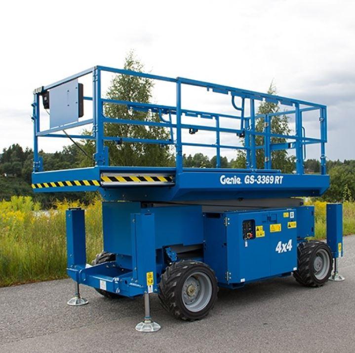 Saxlift diesel, plattformshöjd 9,7m
