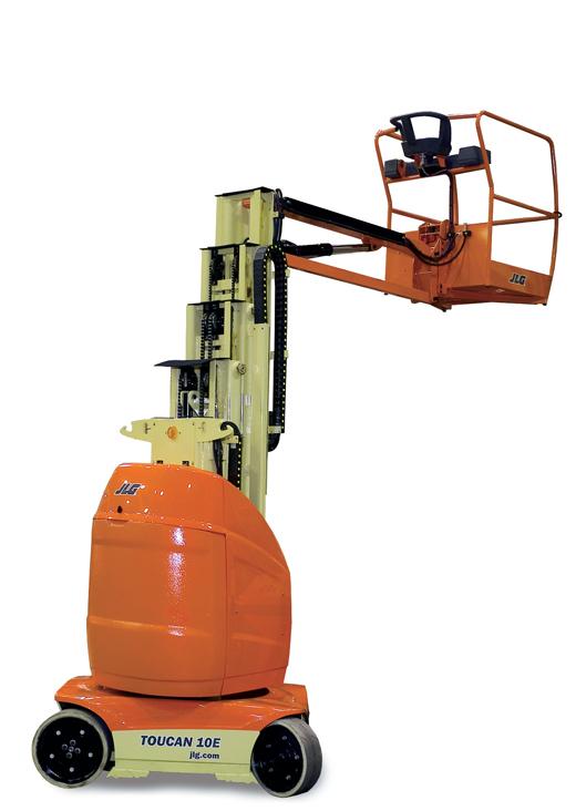 Pelarlift, batteri < 10 m med jibb