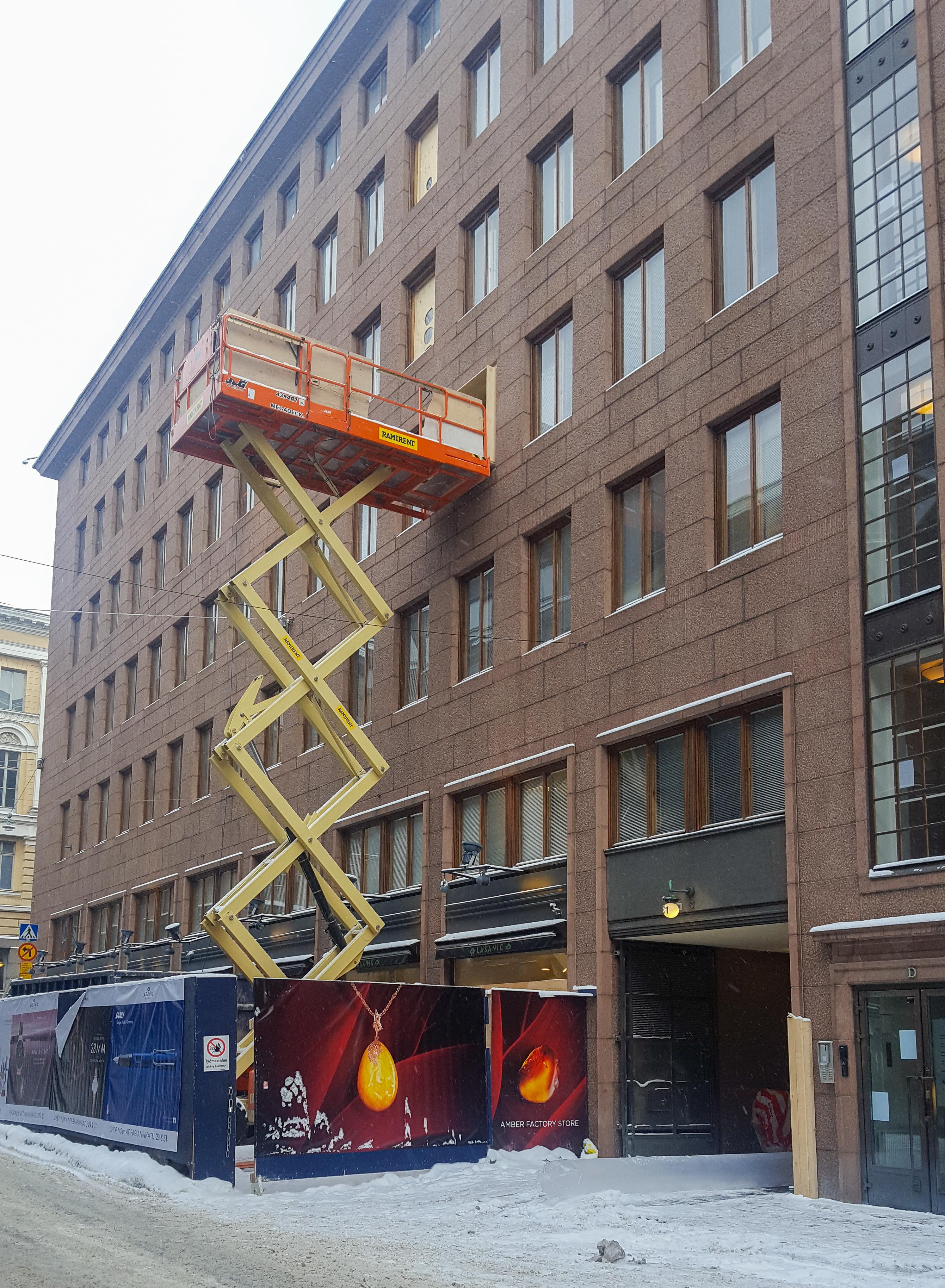 Saxlift diesel, plattformshöjd 13,1m