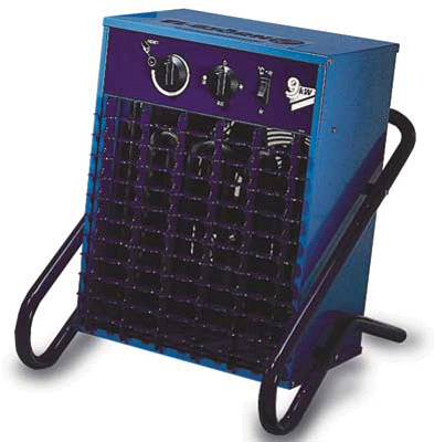 Varmluftsfläkt, eldriven, 9kW