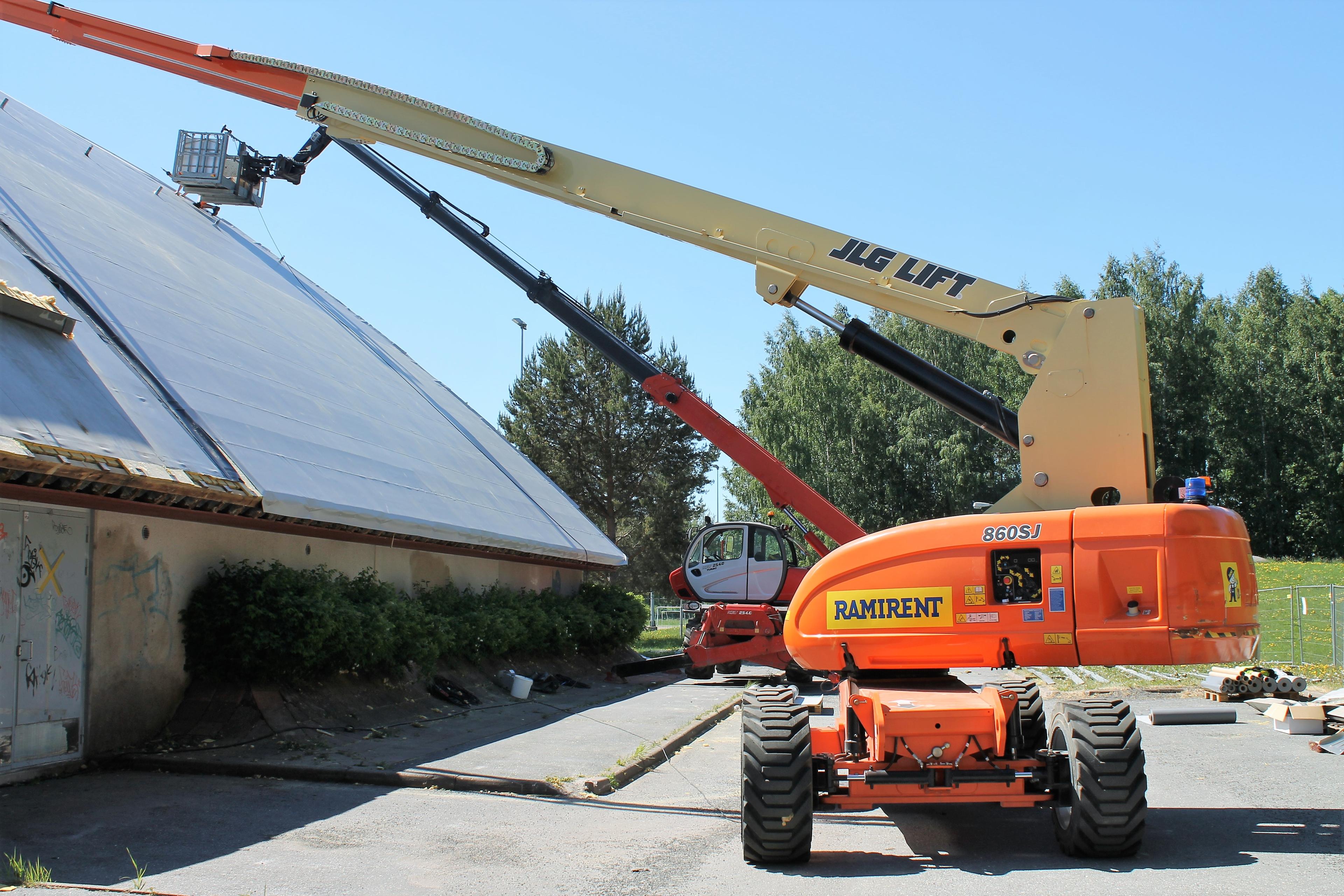 Bomlift, teleskopisk, dieseldriven, plfh 26m