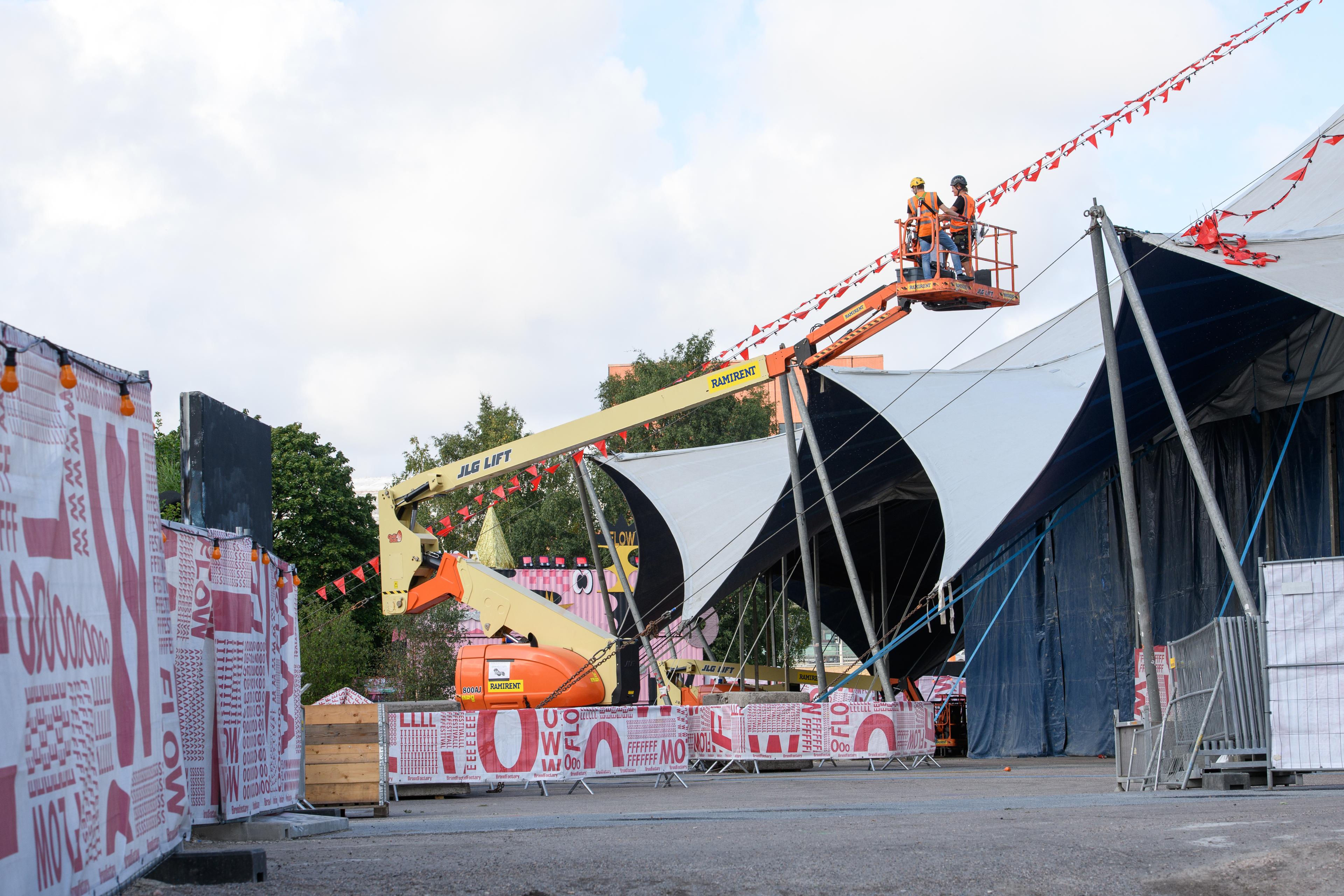 Vikbomslift diesel, plattformshöjd 24,5m