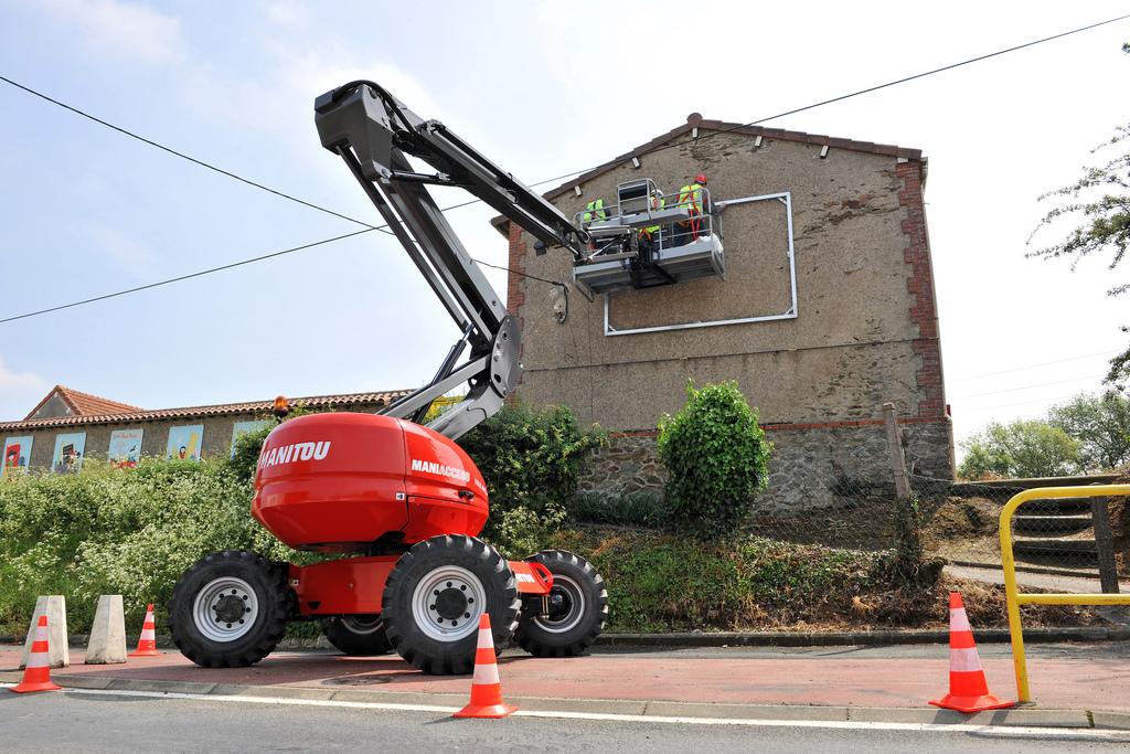 Bomlift, teleskopisk, dieseldriven, plfh 26m