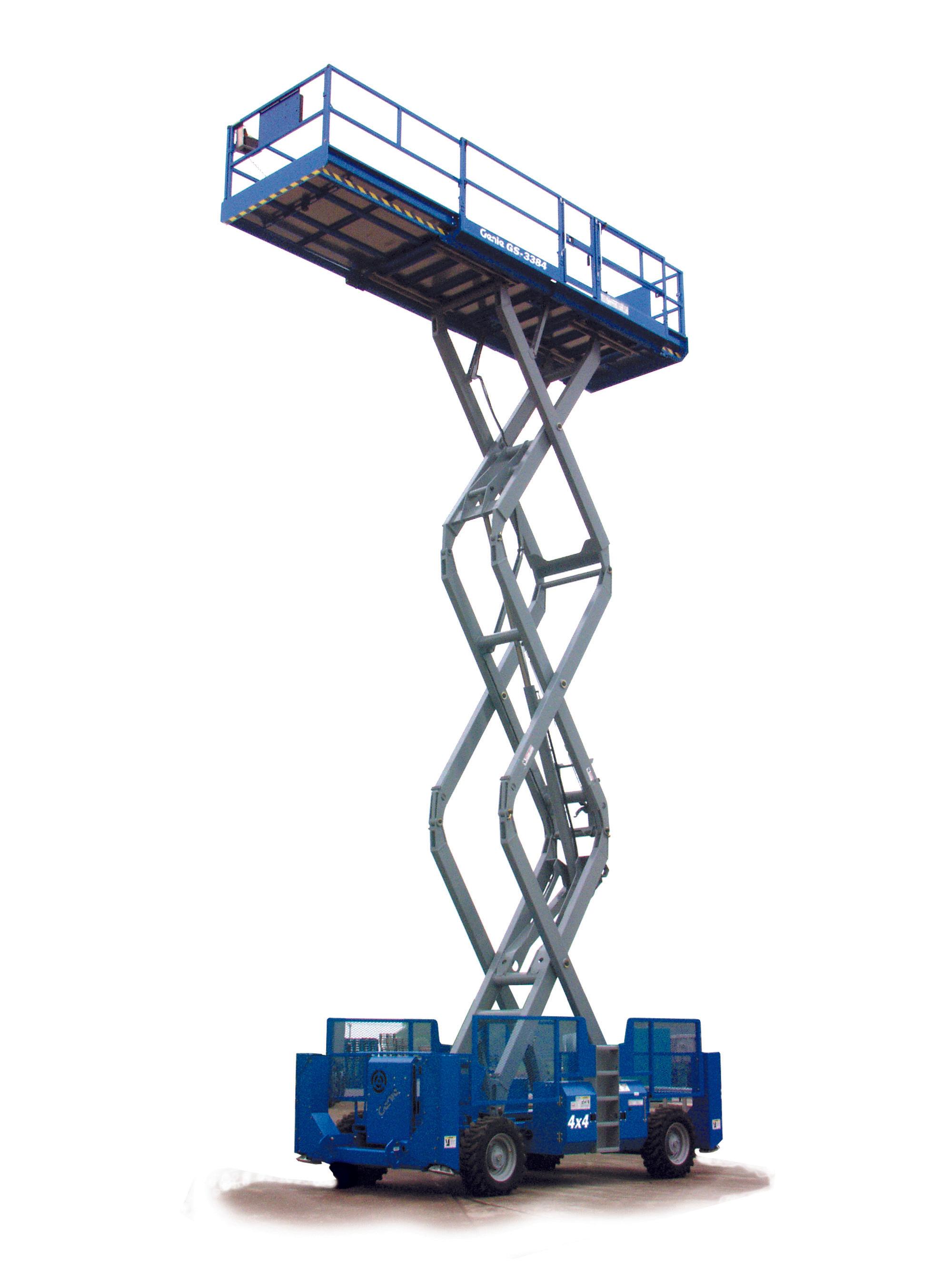 Saxlift HVO100 plattformshöjd 10m dubbla utskjut