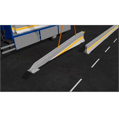 SafePass fordonsbarriär ändelement 5,16 m