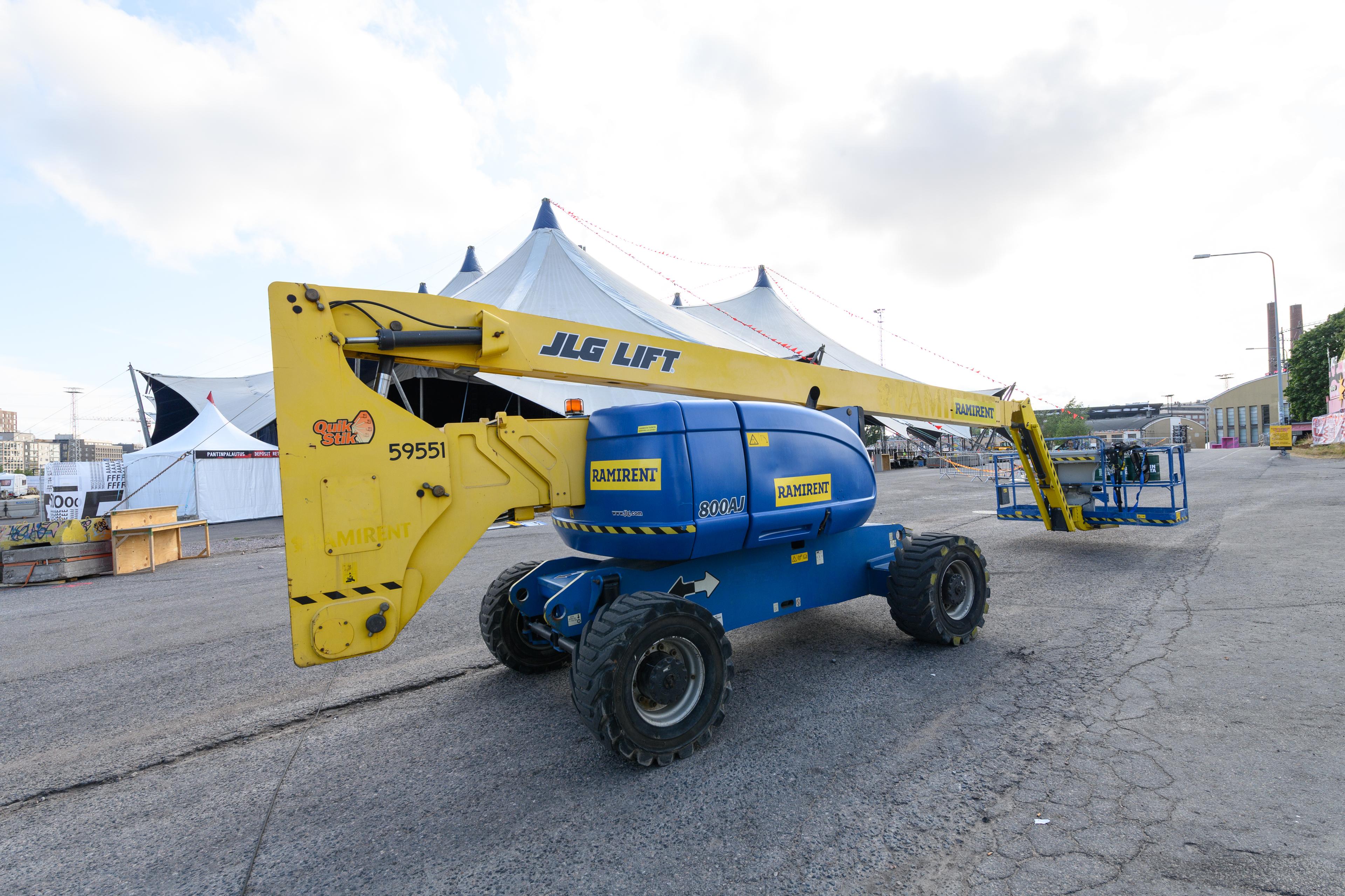 Vikbomslift diesel, plattformshöjd 24,5m