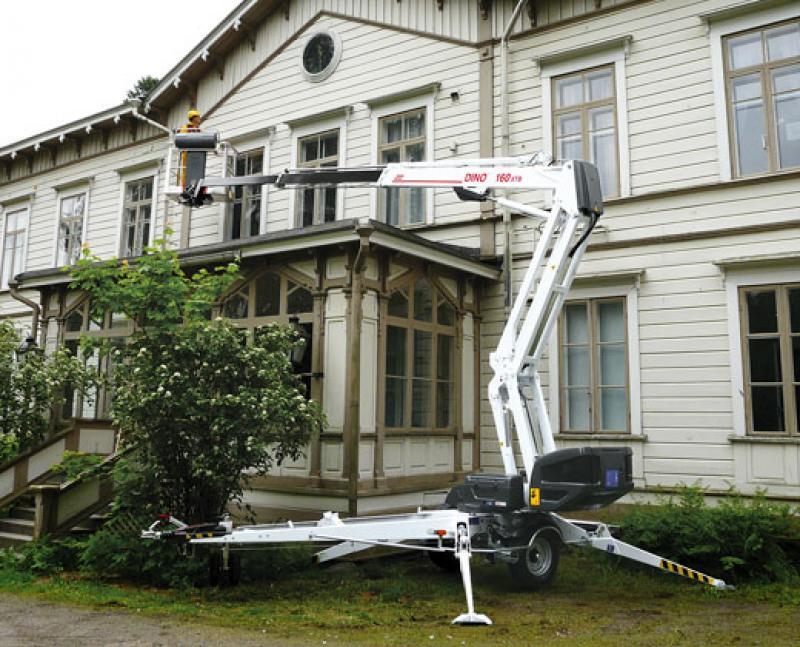 Släpvagnslift vikbom el, plattformshöjd 14 m