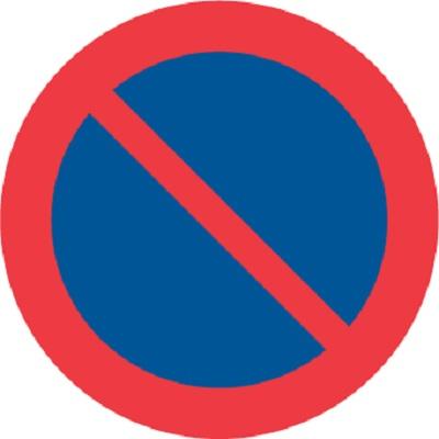C35 Förbud mot park fordon gummifot