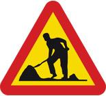 A20 Varning för vägarbete Ö Plåt